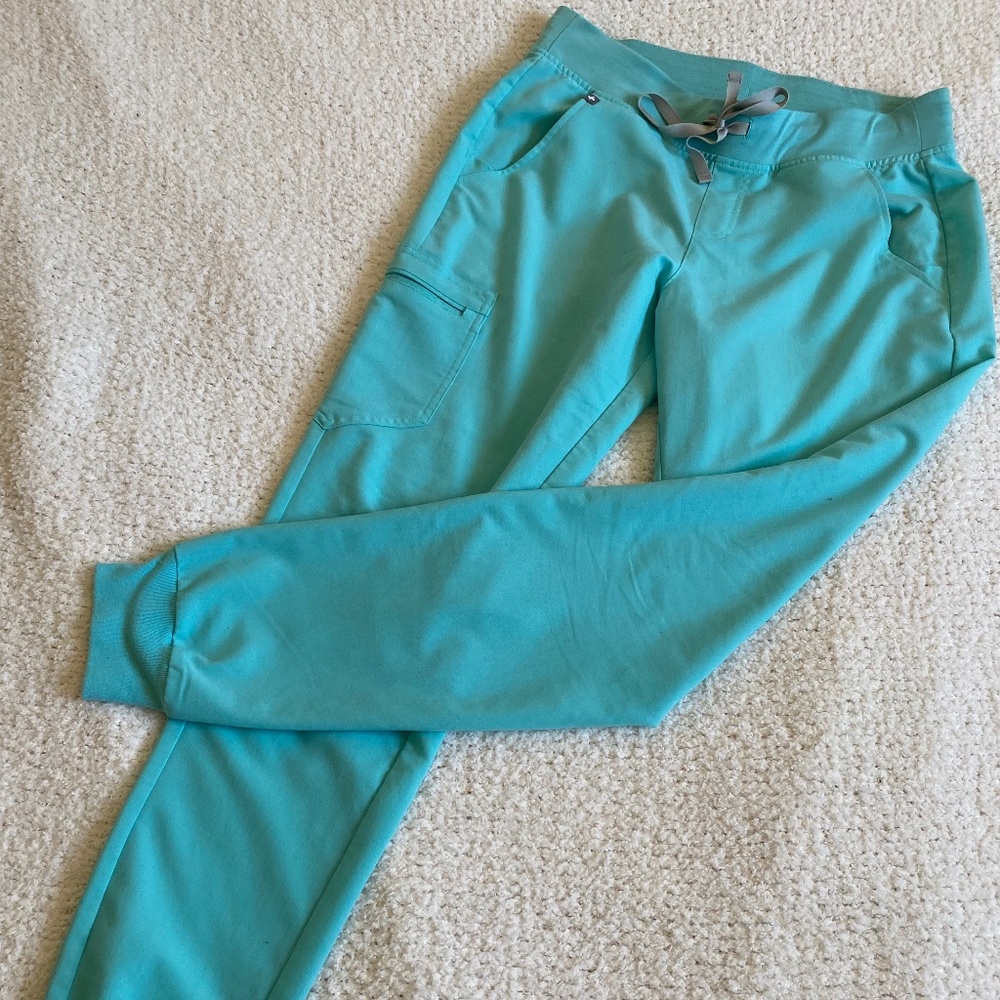 Figs Zamora jogger scrub pants - sea glass